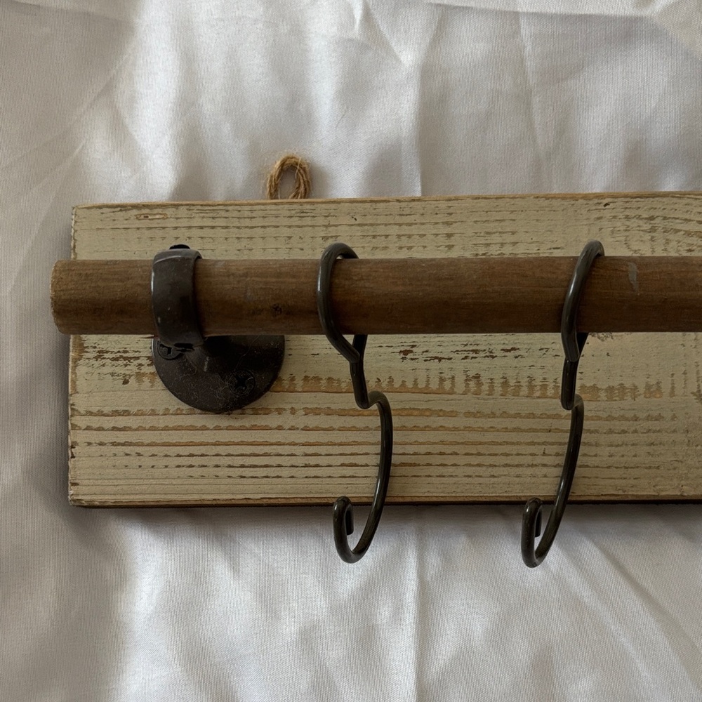 Rustic Wooden Wall Hooks - Picture 2 of 5